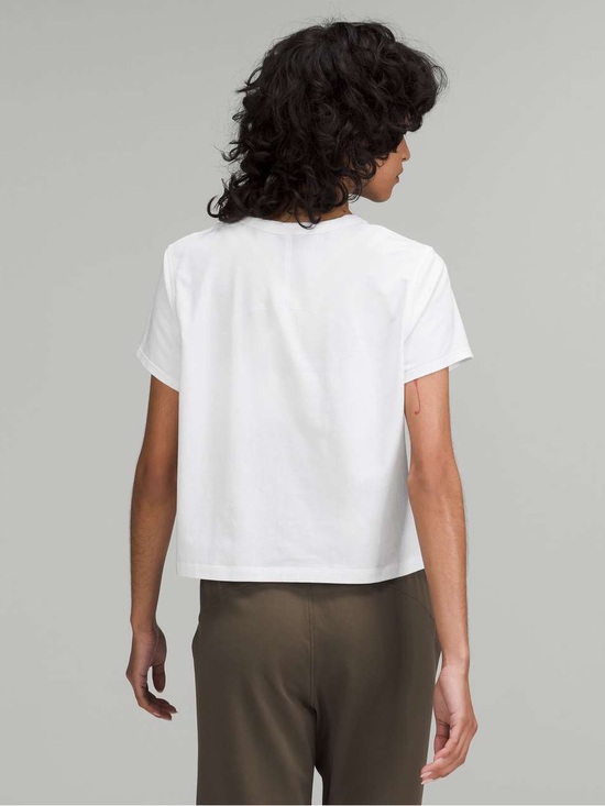 lululemon athletica Tops - Lululemon Classic Fit Cotton Blend Short Sleeve Boxy Tee ~Small